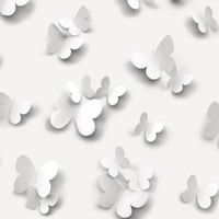 TAPETA WZÓR Z EFEKTEM 3D MOTYLE MOTYLKI PAPIEROWA