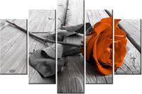 100CM 150CM OBRAZ 5 ELEM RÓŻA HEBRACIANA ŚCIENNY