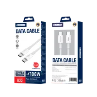 jellico kabel b22 usb-c - usb-c pd 100w 1m biały