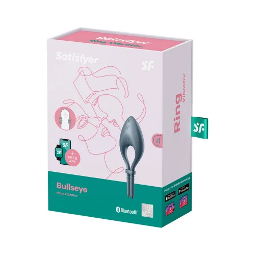 satisfyer bullseye - regulowany pierścień wibrujący, silikon, czarny na Arena.pl