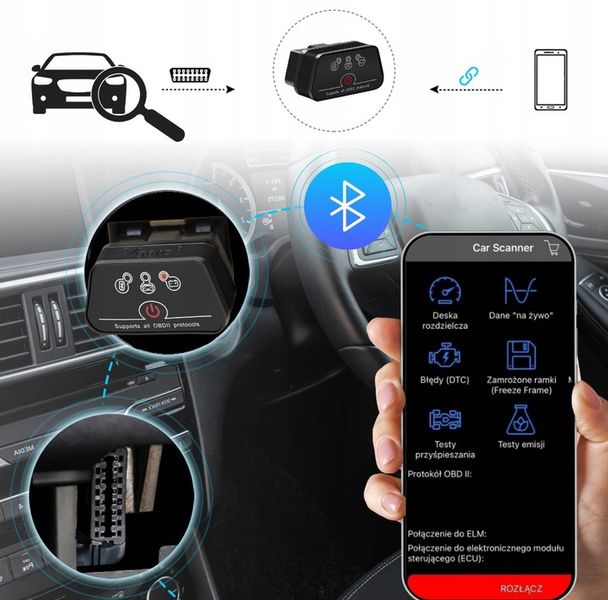 Vgate iCar2 BT4.0 4.0 INTERFEJS DIAGNOSTYCZNY OBD2 zdjęcie 7
