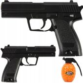 Pistolet metalowy na kulki plastikowe 6mm ASG imitacja MPK-S2D + 800 kulek
