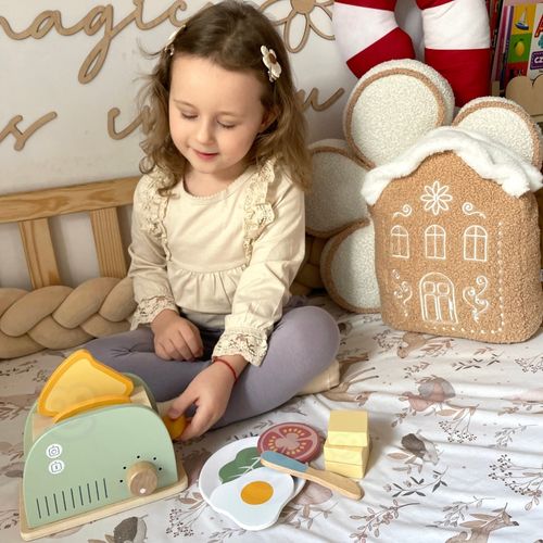 ZESTAW ŚNIADANIOWY  Z DREWNIANYM TOSTEREM na Arena.pl