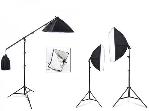 Mini studio fotograficzne - lampy softbox 40x40cm na Arena.pl