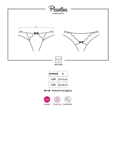 Otwarte Stringi Damskie - Obsessive Picantina L/XL na Arena.pl