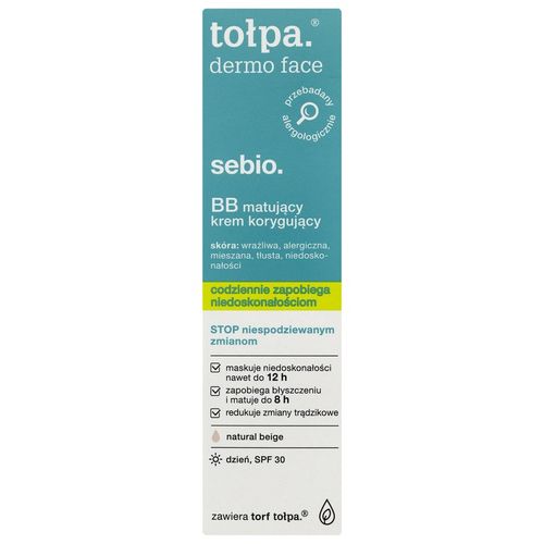 TOŁPA BB matujący krem korygujący SPF30 Sebio 40ml na Arena.pl
