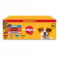 Pedigree karma dla dorosłych psów MIX smaków w galaretce 100 g x 80 sztuk