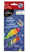 Kredki Trójkatne 12 Kolorów Kidea 2807