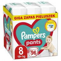 PAMPERS PANTS 8 ROZMIAR PIELUCHOMAJTKI DLA DZIECI 17+ kg GIGA ZAPAS 96szt
