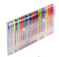 KX5555 Dlugopisy zelowe kolorowe brokatowe zestaw