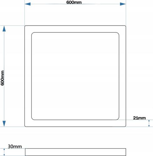 PANEL LED KASETON 60x60 NATYNKOWY 50W CZARNY CCD na Arena.pl