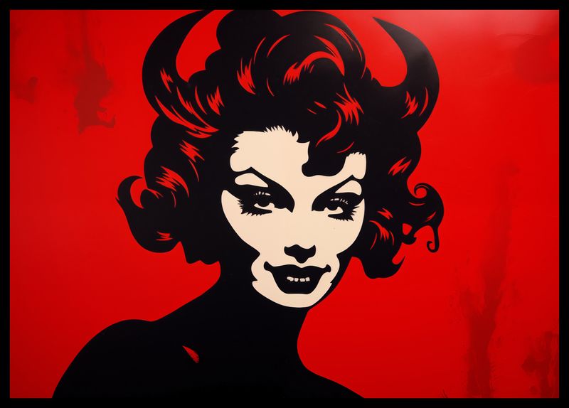 Plakat 59,4x42cm Czerwona Diablica zdjęcie 2
