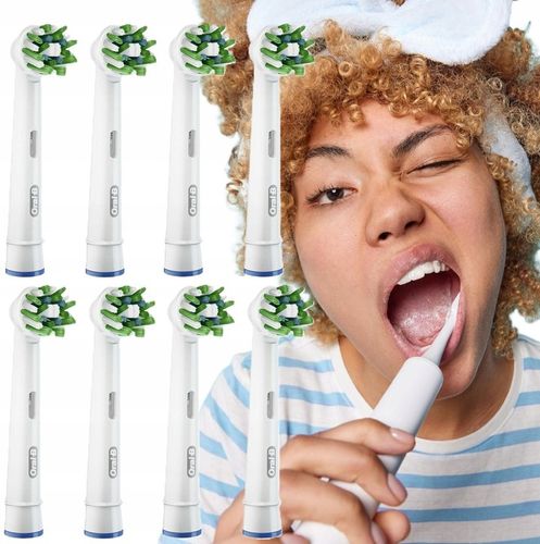 8 X KOŃCÓWKI BRAUN ORAL-B CROSS ACTION DO SZCZOTECZKI ELEKTRYCZNEJ ORYGINAŁ na Arena.pl