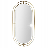 LUSTRO W STYLU ART DECO Avec złota METALOWA RAMA