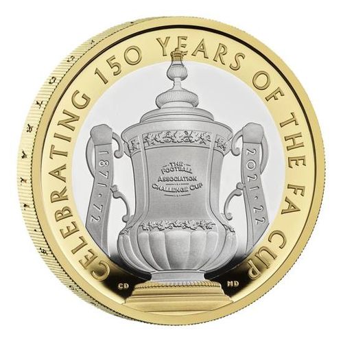 The 150th Anniversary of the FA Cup Srebro £2 2022 Proof na Arena.pl
