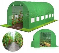 DUŻY TUNEL FOLIOWY OGRODOWY SZKLARNIA 6x3 FOLIAK WARZYWA (STELAŻ+FOLIA)
