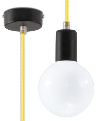 Lampa Wisząca EDISON Żółta na Arena.pl