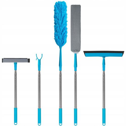 SZCZOTKA DO KURZU PAJĘCZYN TELESKOPOWA MIOTEŁKA DŁUGA 50-260CM 5w1 KOŃCÓWKI na Arena.pl