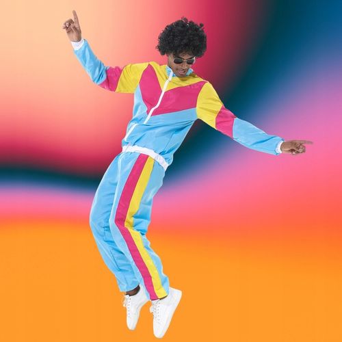 STRÓJ LATA 80 90 DISCO PRZEBRANIE DRES ORTALIONOWY RETRO FITNESS L 176 na Arena.pl