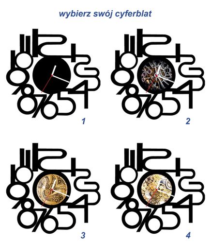 ZEGAR ŚCIENNY CYFRY 58cm XXL 142.11 na Arena.pl