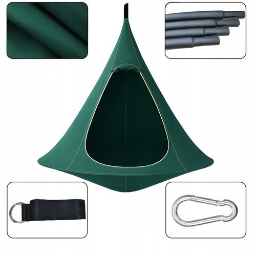 KOKON WISZĄCY NAMIOT HAMAK HUŚTAWKA GNIAZDO DO OGRODU POKOJU 150x140 INNY na Arena.pl