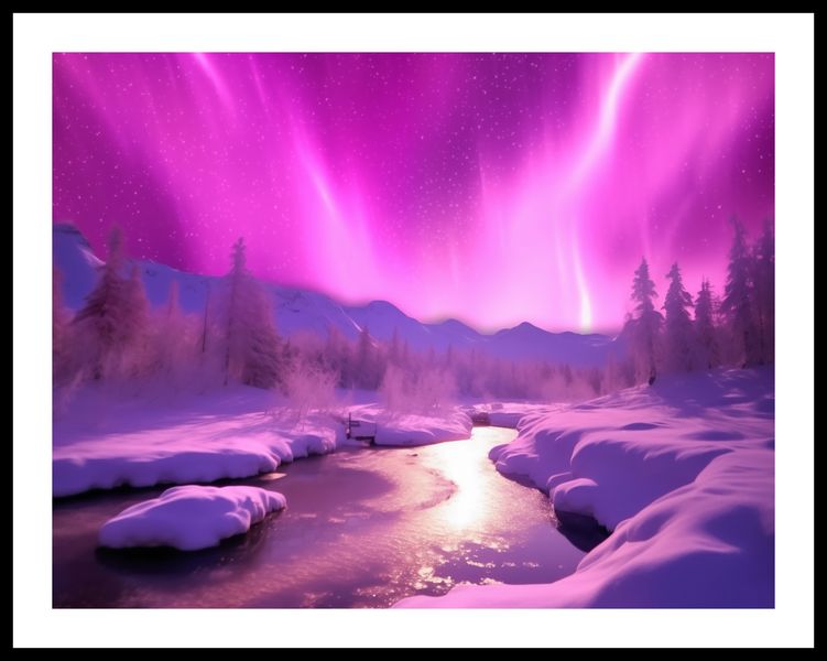 Plakat 65x50cm Aurora Nad Niebiem zdjęcie 3