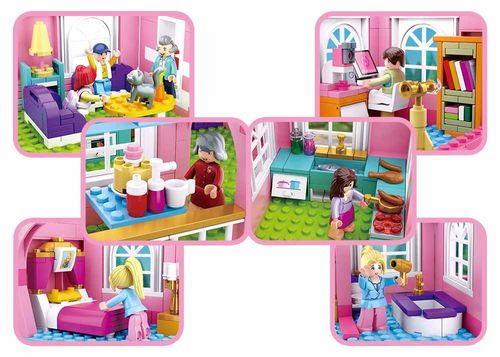 KLOCKI SLUBAN GD Duży Dom Pałac Apartamentowiec Willa 896 el. komp. z LEG na Arena.pl