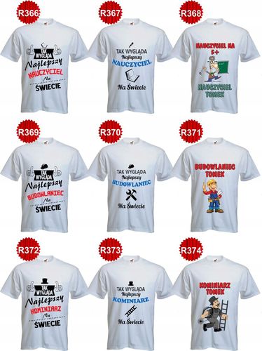 KOSZULKA T-SHIRT NAJLEPSZY BUDOWLANIEC na świecie na Arena.pl