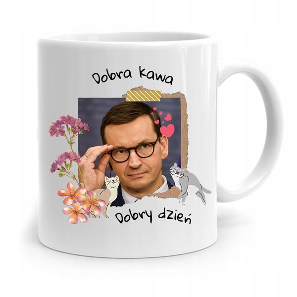Kubek Politycy Premier Mateusz Morawiecki Pis zdjęcie 1