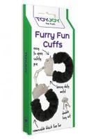 furry fun cuffs black