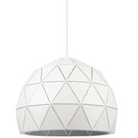 LAMPA wisząca HARLEY MDM-3471-1 W Italux metalowa OPRAWA zwis geometryczny kopuła biała