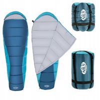 NILS NC2012 ŚPIWÓR SZARO-NIEBIESKI pod namiot 80x220