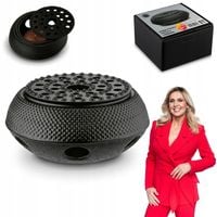 Żeliwny PODGRZEWACZ POD IMBRYK DZBANEK do herbaty czarny mat Konighoffer