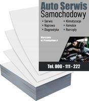 Ulotki A5 1000szt reklamowe firmowe GOTOWY PROJEKT AUTO SERWIS SAMOCHODOWY