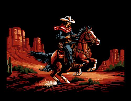 Plakat 20x15cm Galop przez Prerię na Arena.pl