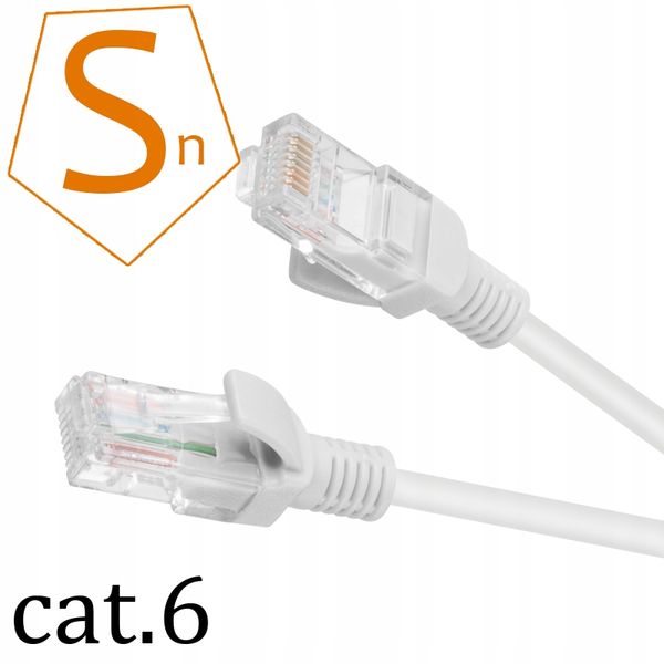 Kabel sieciowy LAN ETHERNET RJ45 UTP CAT6 1M SZARY zdjęcie 2