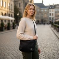 Torebka Sztruksowa w kolorze Czarnym