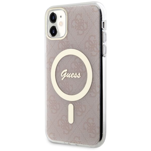 Etui Guess do iPhone 11, Różowy, MagSafe zdjęcie 2