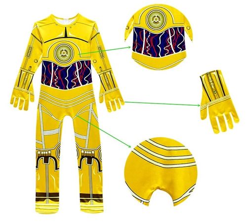 STRÓJ PRZEBRANIE MASKA STAR WARS ROBOT C3PO 110 na Arena.pl
