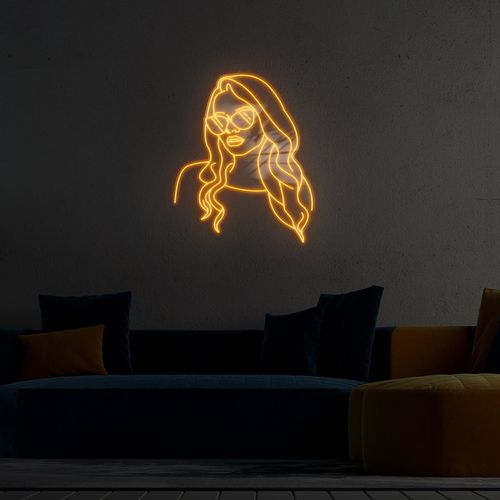 Neon Kobieta W Okularach LED na Arena.pl