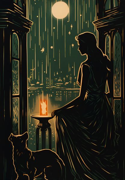 Plakat 68x98cm Nocne Szeptanie zdjęcie 1