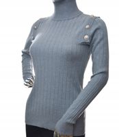 Damski sweter z golfem golf guziki UNI PREMIUM