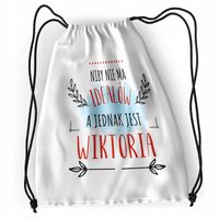 Plecak Dla Wiktorii Sportowy Szkolny Worek Torba Z Nadrukiem Ze Zdjęciem