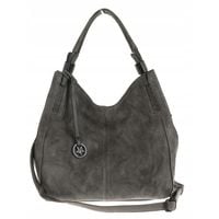 Tommasini Torebka Damska Listonoszka Duża Torba Shopper Worek 2692 Szara