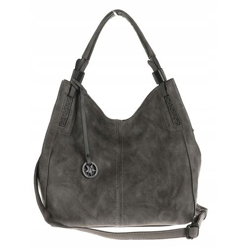 Tommasini Torebka Damska Listonoszka Duża Torba Shopper Worek 2692 Szara na Arena.pl