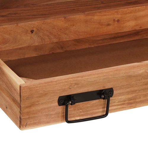 Szafka pod umywalkę z szufladą Lite drewno akacjowe i żelazo na Arena.pl