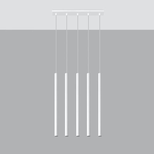 Lampa wisząca PASTELO 5 biała na Arena.pl