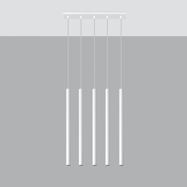 Lampa wisząca PASTELO 5 biała zdjęcie 2