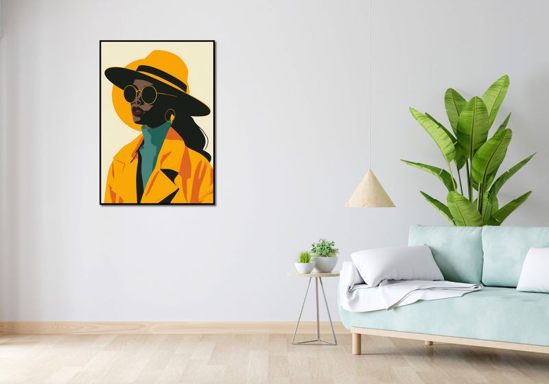 Plakat 70x100cm Żółta Stylowość zdjęcie 4