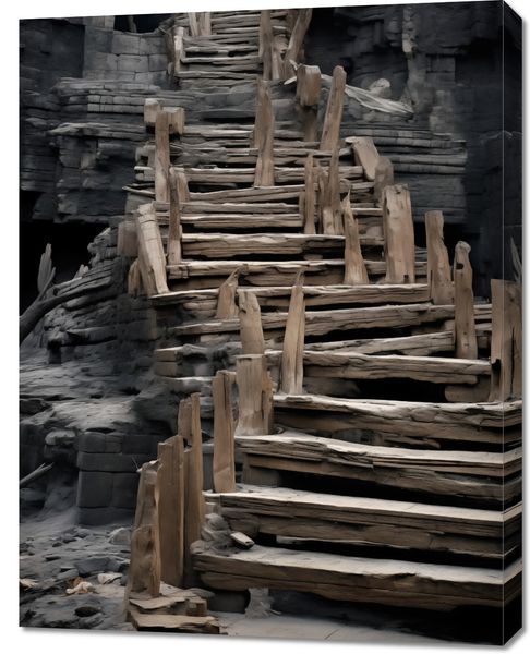 Obraz 70x90cm Schody do Nieznanego zdjęcie 1